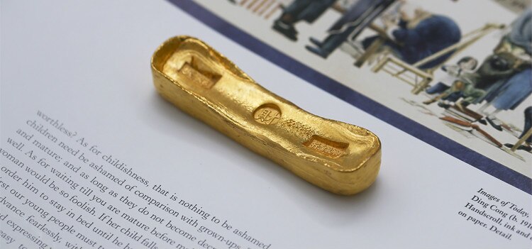 Messing Metalen Koper Ornament Paperweights Chinese Schrijven Calligraphie Schilderen Paperweights Studenten Papier Drukken Paperweights: 130g