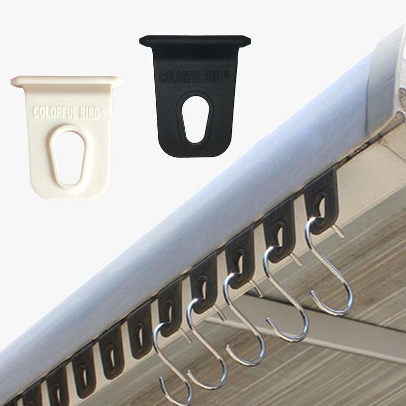 Colgador de toldo para caravana, herramienta de suspensión para toldos de autocaravana, anzuelos para caminar a elegir, gancho de ropa blanco y negro, T3C6