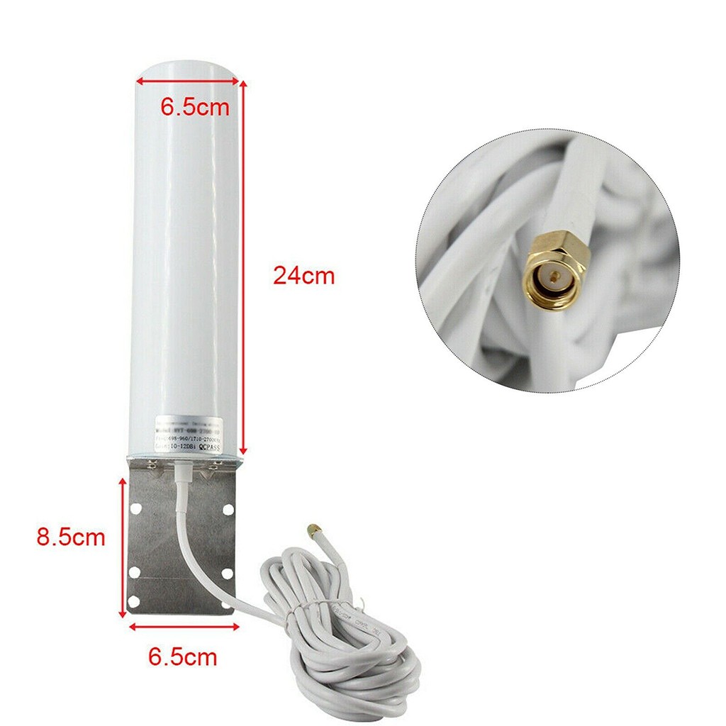 12dBi Helium Hotspot Miner Outdoor 915mhz 868mhz LoRa Antenna 2G 3G 4G For RAK Nebra Bobcat Signal Booster Router Extender