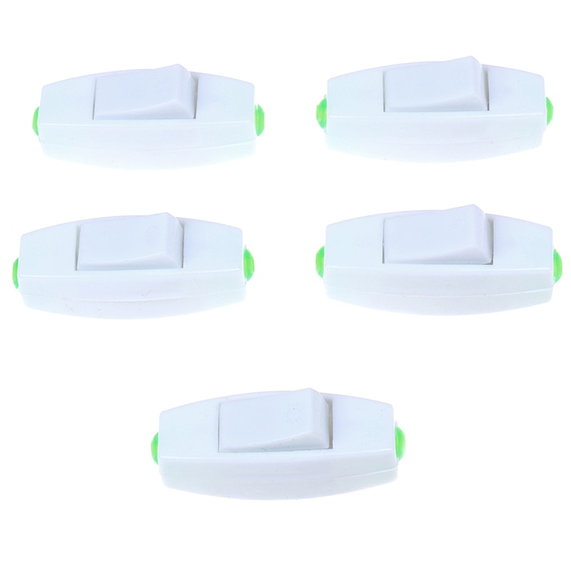 5Pcs/lot Rocker Switch AC 110V 220V 6A ON/OFF Table Lamp Switch