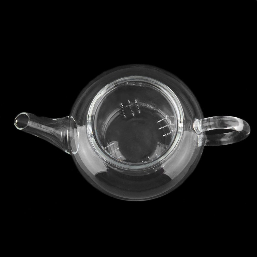 Transparent Teapot Heat Resistant Glass Teapot With Infuser Coffee Flower Tea Leaf Herbal Pot 250ml Durable