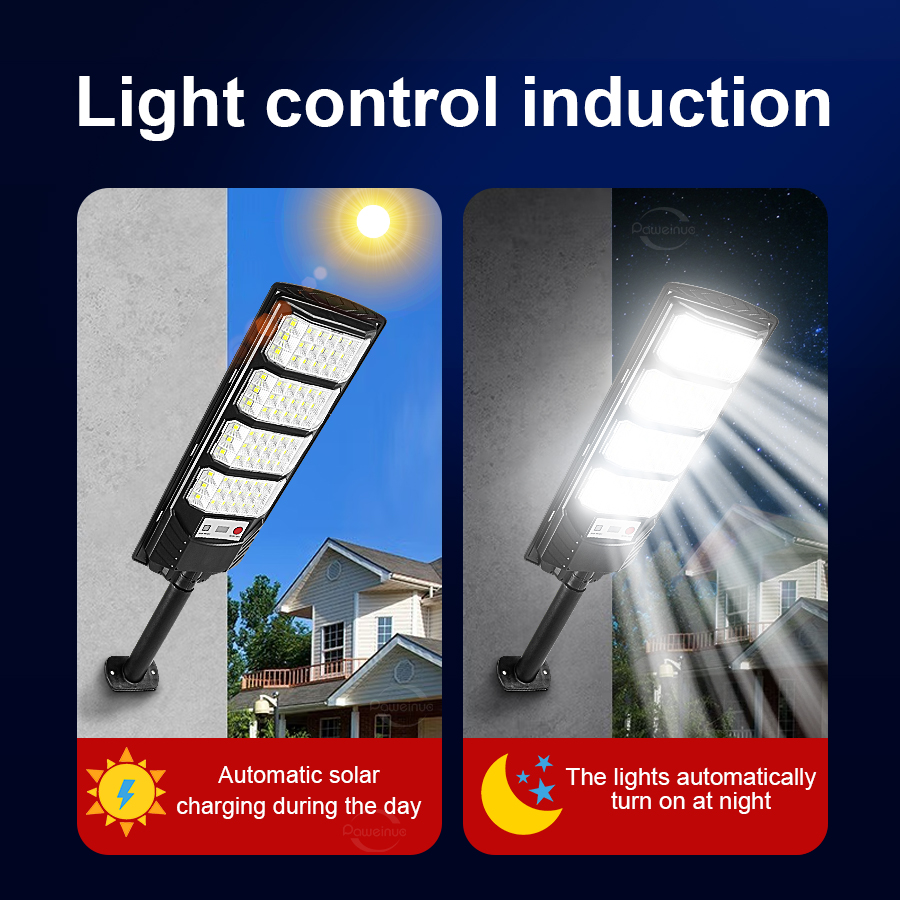 6000000lm krachtige led-lampen op zonne-energie 1200w buitenlamp op zonne-energie met bewegingssensor, waterdichte tuinlamp op zonne-energie, straatlantaarn.