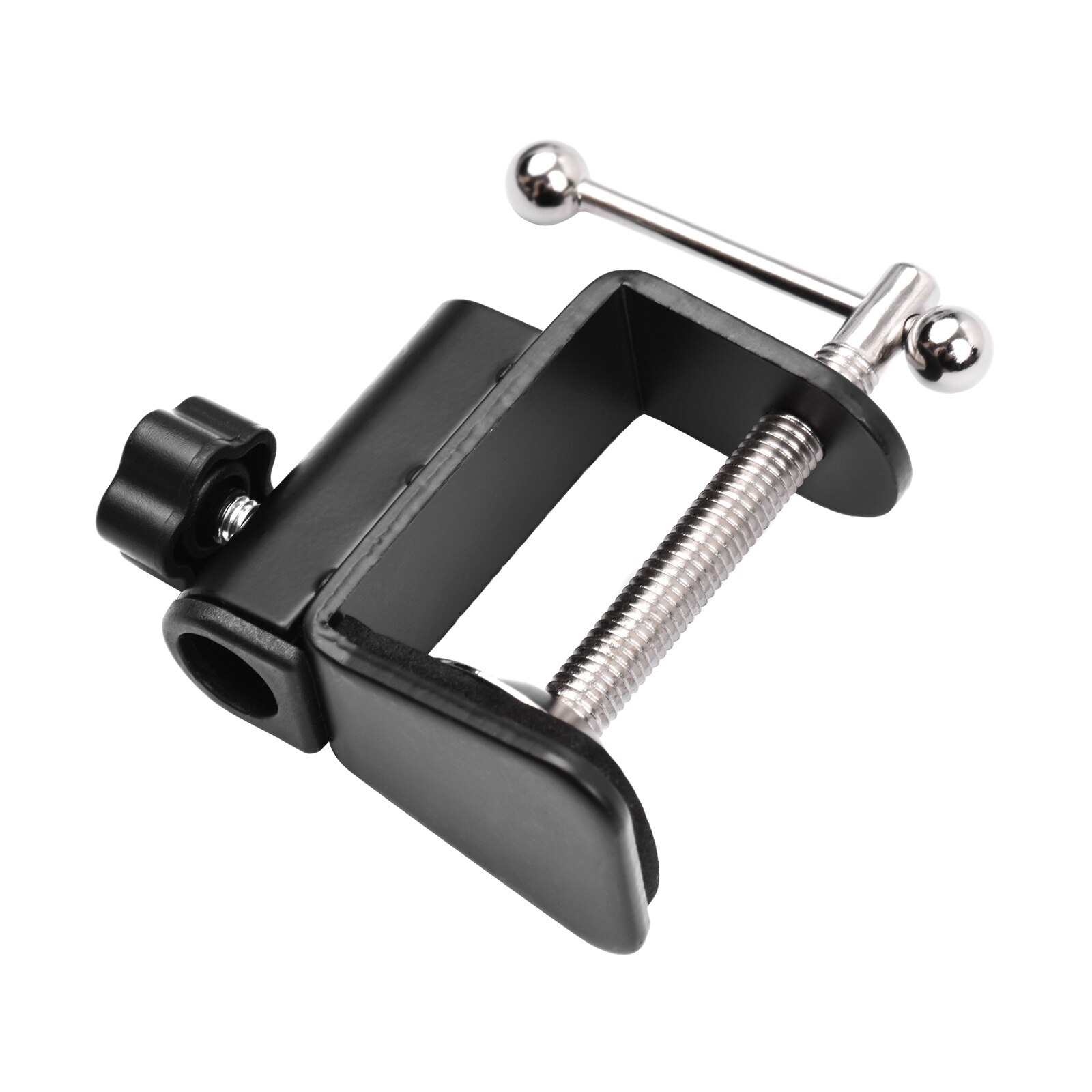 C-shaped Arm Stand Clamp Desk Mounting Clamp with Adjustable Positioning Screw for Microphone