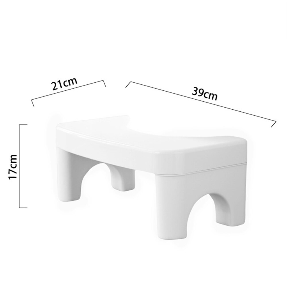 Sturdy Footstool for Toilet 7-In Footstool for Adults Pregnants Elders Non-Slip Toilet Stool for Kids Toddler Potty Training: Default Title
