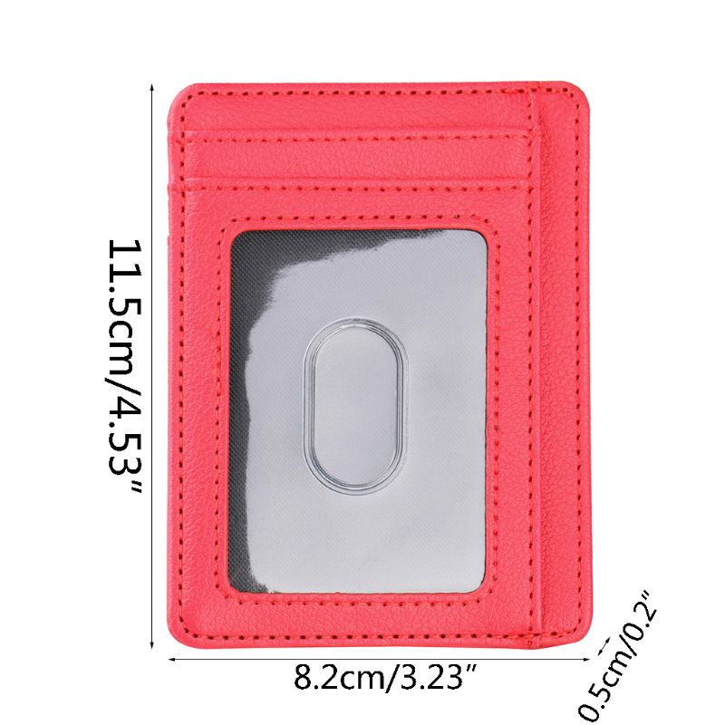 Ultra Slim RFID Blocking Minimalist Wallet Business Card Cover Case Super Thin K9FE