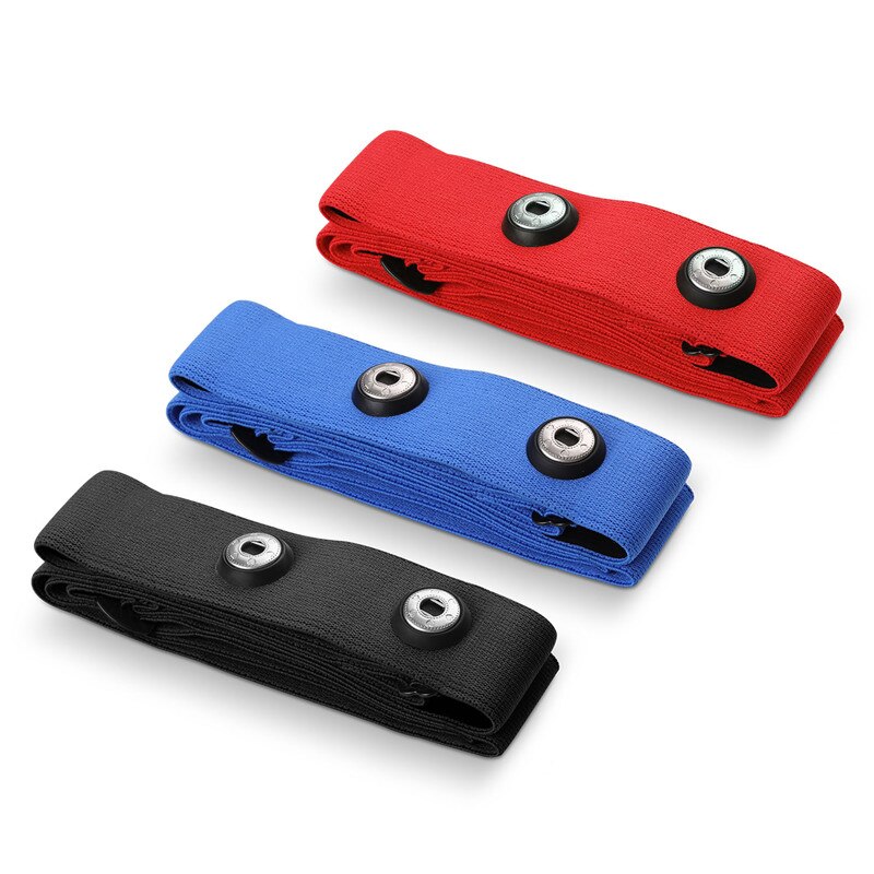 Coospo-correa para el pecho con Sensor de ritmo cardíaco, repuesto de correa suave elástica multicolor para Polar Wahoo Garmin