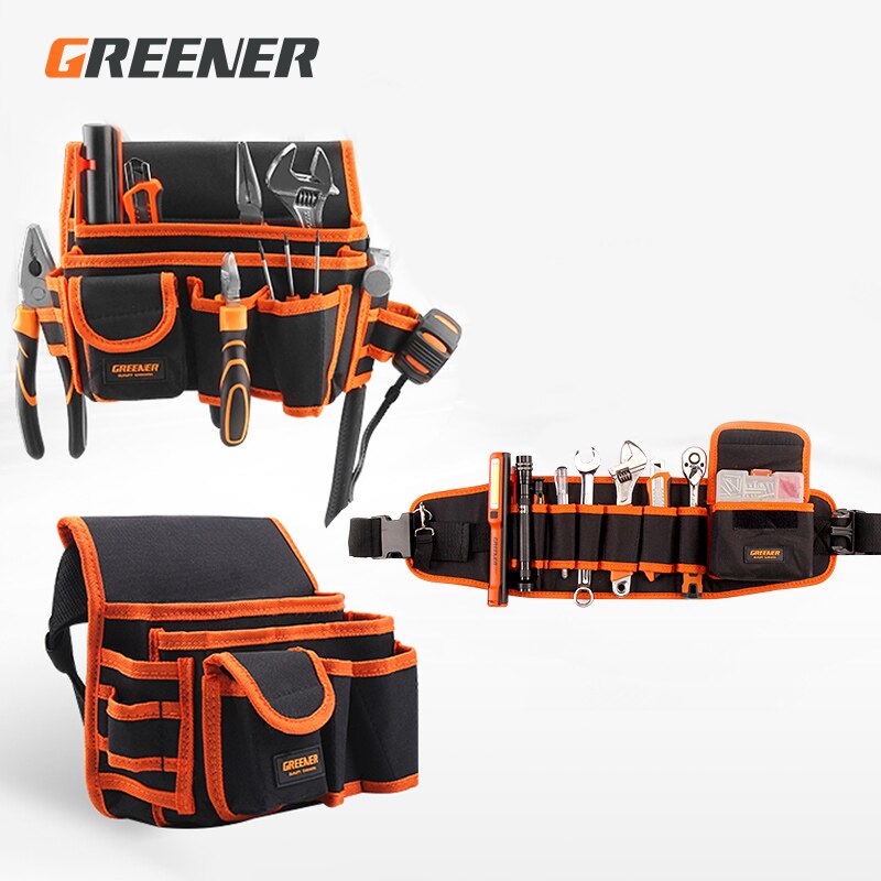 Multifunctional Tool Pouch Waterproof Hardware Electrician Toolkit Drill Holster Waist Oxford Cloth Wrench Screwdriver Tool Bag