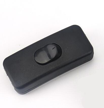 Interruptor para lámpara de noche CA 110V-250V, Cable de luz de escritorio, interruptor basculante: Black