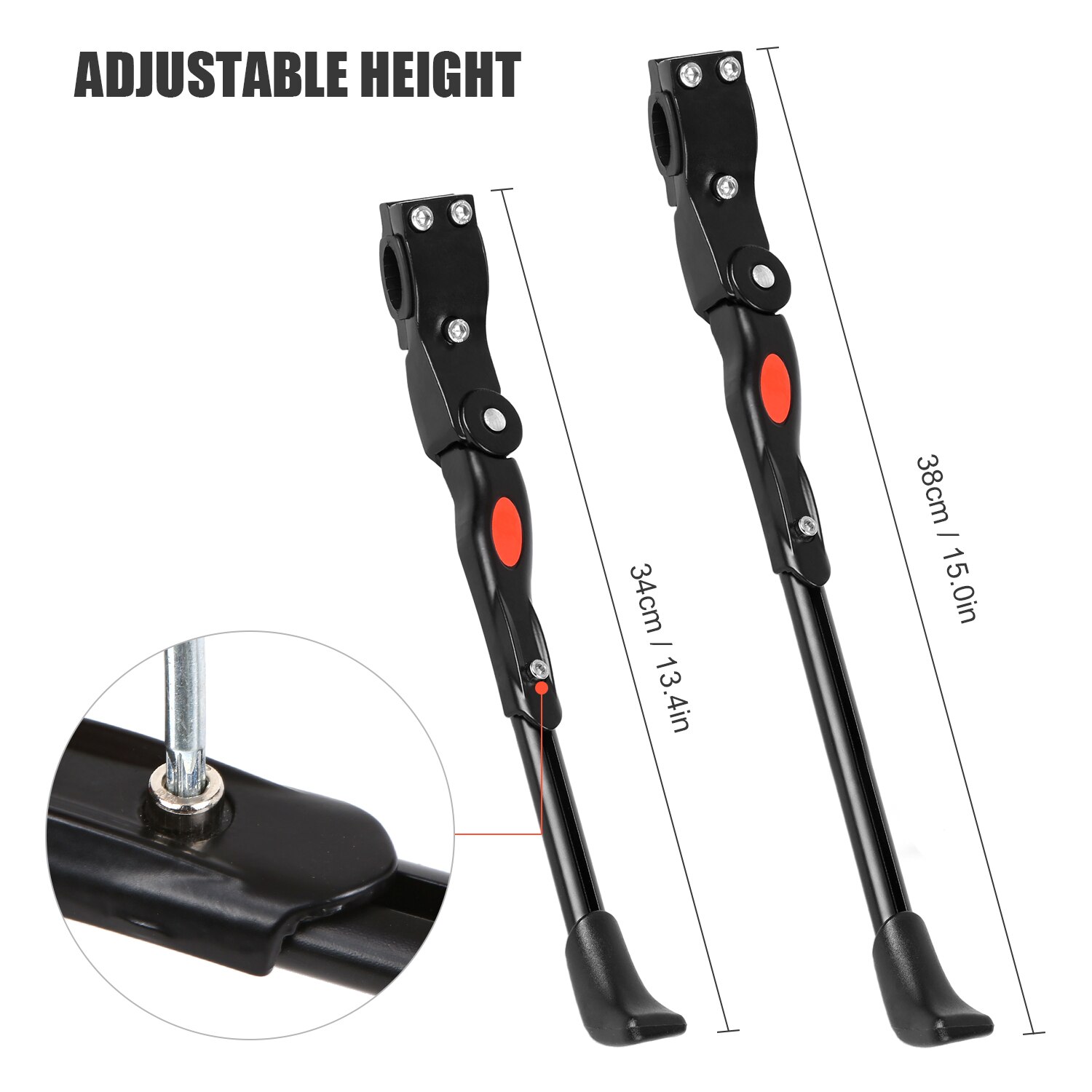 Adjustable MTB Road Stand Foot Brace Bicycle Kickstand Parking Rack Mountain Bike Support Side Kick Cycling Parts