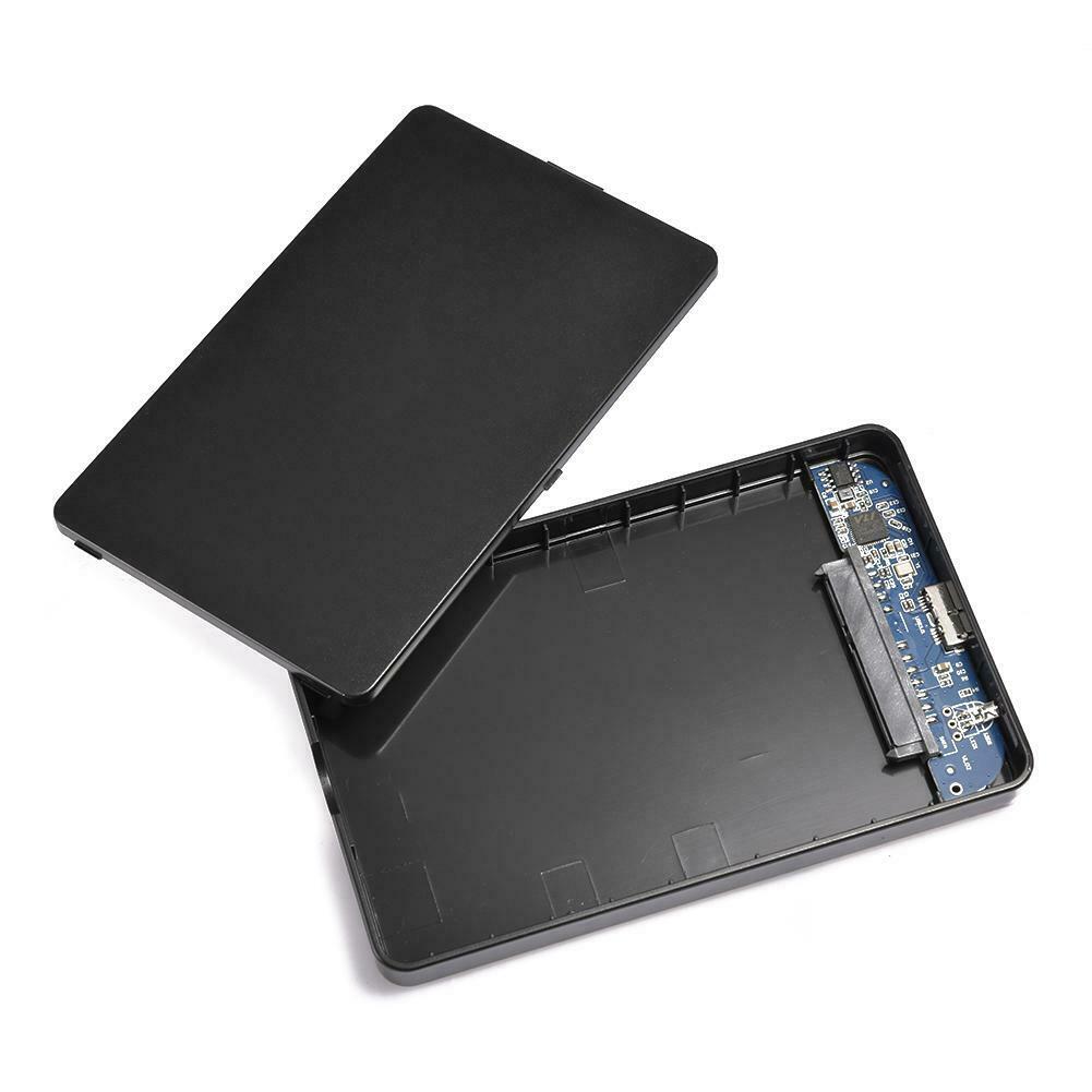 Carcasa de disco duro externo para PC, carcasa de disco duro externo SATA de 3,0 pulgadas con USB 2,0/2,5, 5Gbps