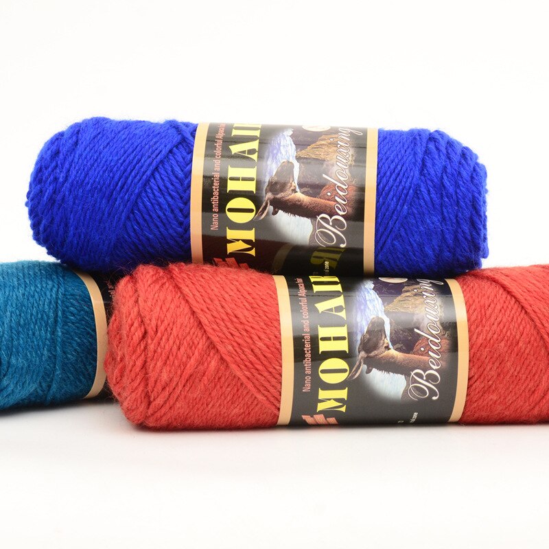 100g / ball mohair ull heklegarn for håndstrikking myk genser lue skjerf kashmirtråd laine a tricoter visan