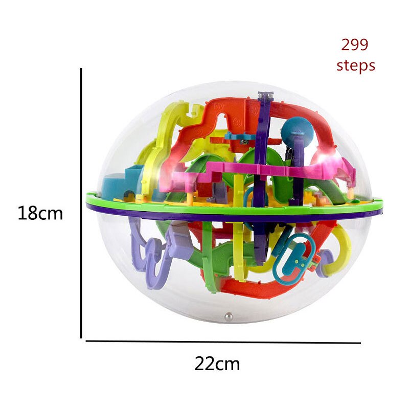 100 Stappen 3D puzzel Bal Kinderen Uitdaging obstakel spel Labyrint bal Puzzel Balans training Klaring game