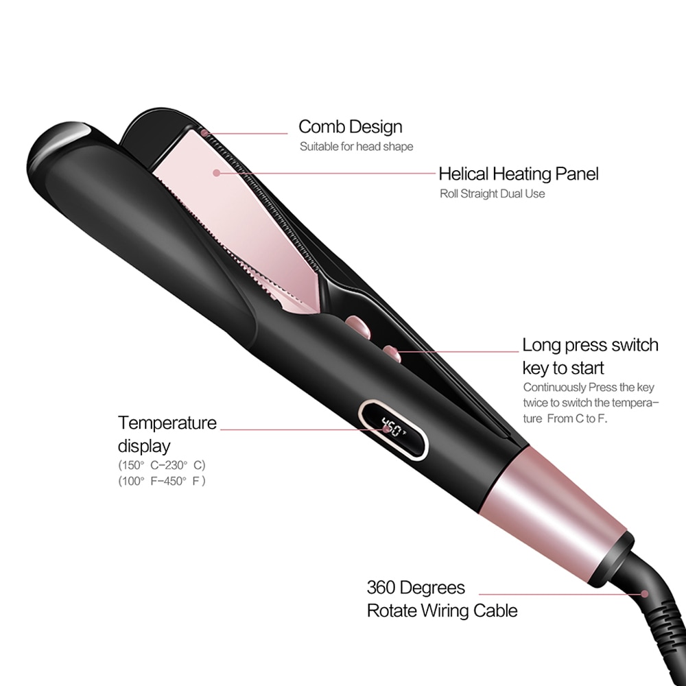 Beach Wave Hair Waver Hair Curler Twist Curling Iron Tongs Professinal Flat Iron Hair Straightener Ceramic Hair Straight Styler