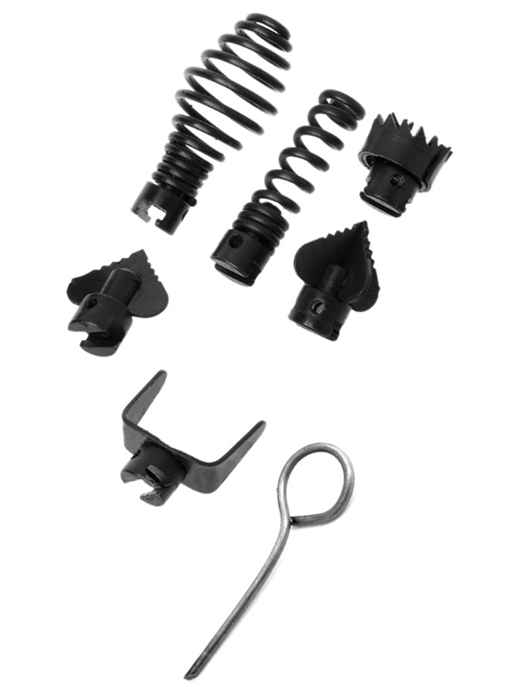 Tête de coupe à ressort de 16mm, outils de dragage, nettoyeur de canalisations, éviers d'égout, dissolvant de bouchage de canalisations de lavabo, salle de bains, cuisine, toilettes, nettoyage