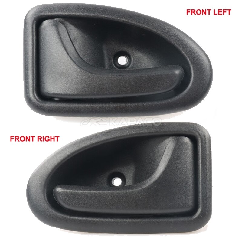 Manija de puerta interior negra LH/RH para coche, manija de puerta interior para Renault TRAFIC Clio 1999-up Scenic Megane: Front Left-Right 2pc