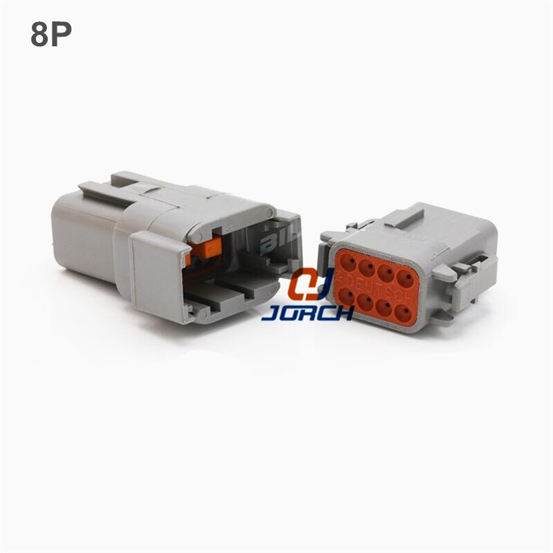 1 set Deutsch DTM06/DTM04 2/3/4/6/8P Motor Versnellingsbak waterdichte elektrische connector voor auto bus motor truck: 8Pin