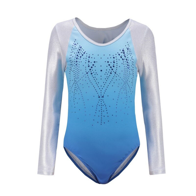 Turnpakje Jade Blauw 3/4 mouw - KV Leotards