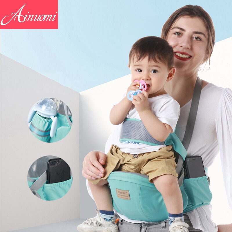 AINOMI Original coton porte-bébé taille tabouret marcheurs fronde tenir Hipseat ceinture hanche siège pour maman voyage infantile hanche siège