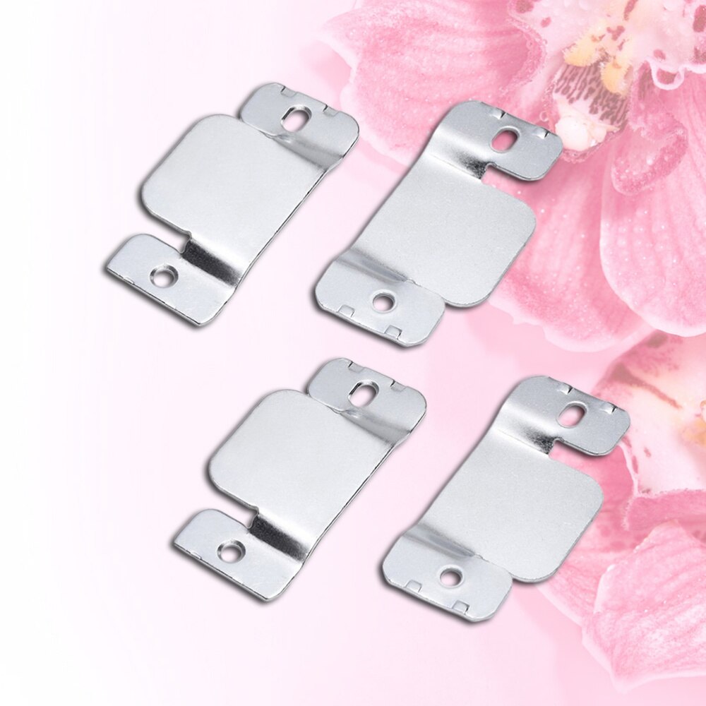 10pcs Furniture Connector Metal Universal Sectional Sofa Interlocking with 20 Screws Accessories (Silver)