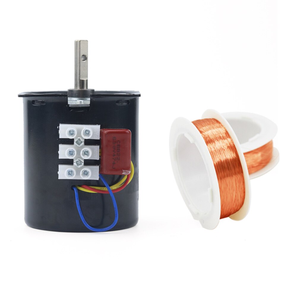 100KG 28W 68KTYZ 220 AC Permanent Magnet Synchron Motor Mit Halterung CW/CCW Metall Ausgerichtet Langsam Geschwindigkeit 2,5 zu 110RPM