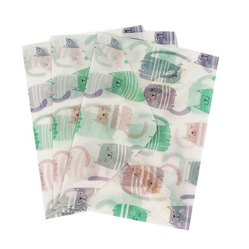 3pcs/pack Letter Paper Set Love Flower Letter Paper Cute Chancery Letters Writing Paper Letter Envelope Office Supplies: Dressed cat
