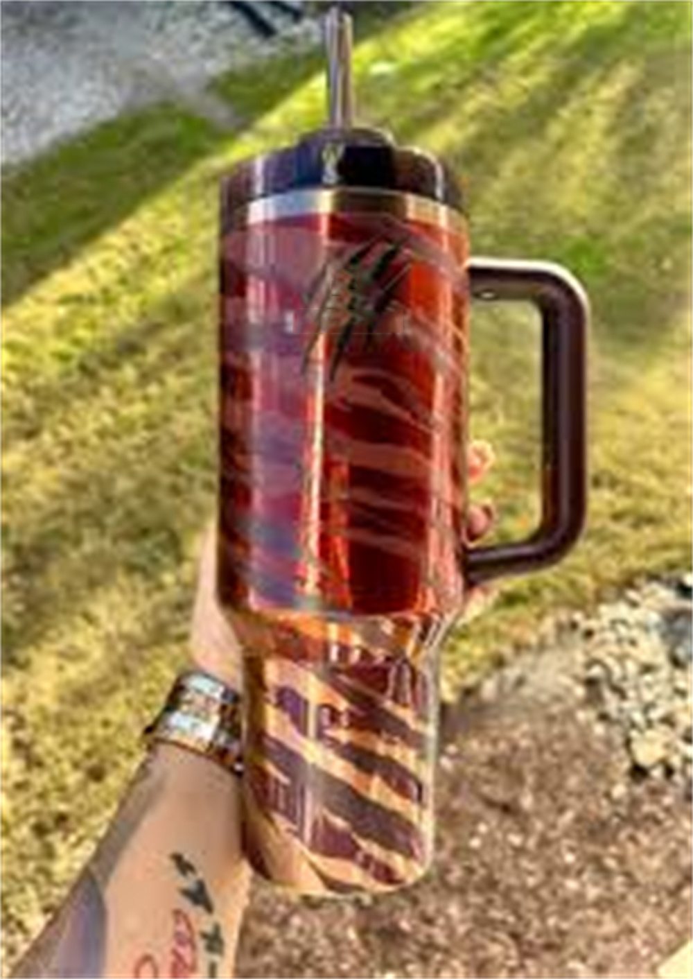 Botella de agua de estilo, vaso de acero inoxidable de 40oz con tapa de silicona, taza de viaje para bebidas frías, taza de café de gran capacidad