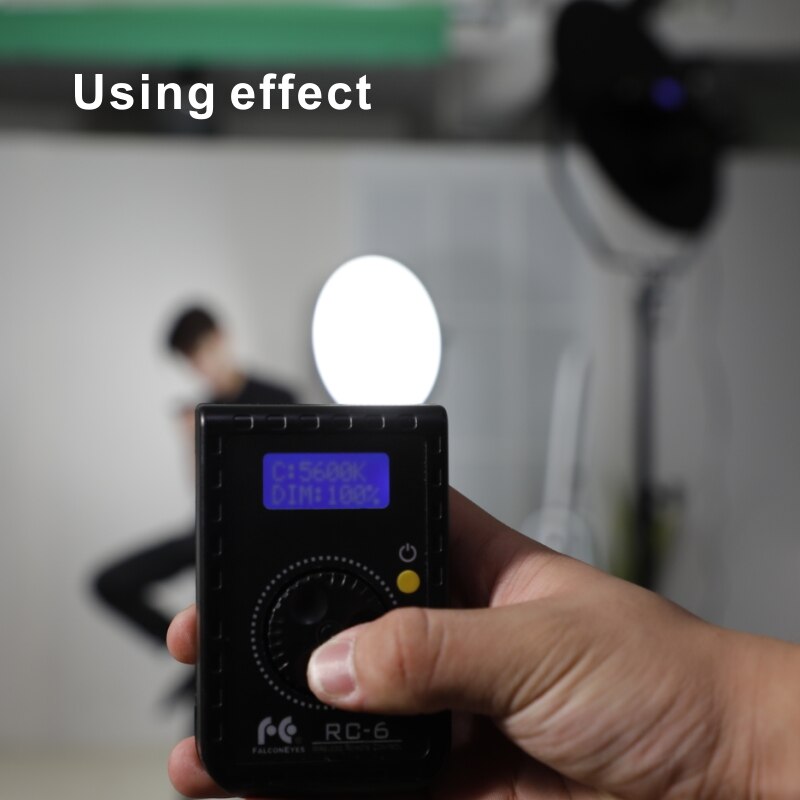 Falcon Eyes Remote Control RC-6 Rotary Control For Led Photo Camera Video RX-12TD RX-18TD & SO-28TD/48TD/68TD Soft Light