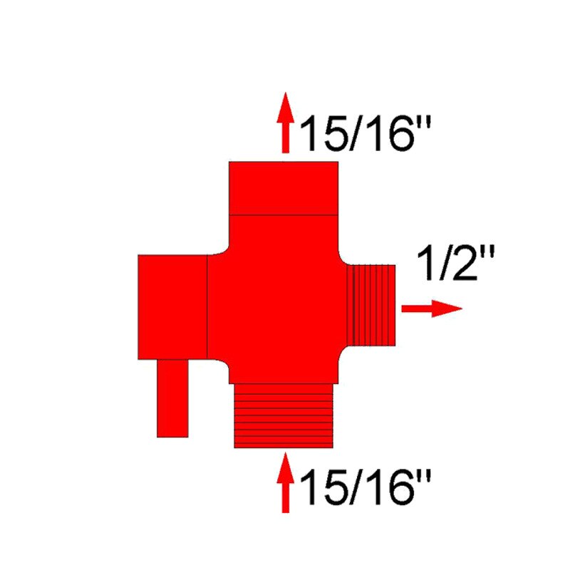 Brass Diverter Valve 3 Way Water Separator Shower Tee Adapter Bathroom Accessories Adjustable Faucet Splitter 7/8 " USA CANADA