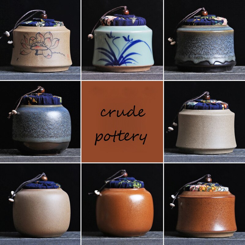 WIZAMONY Top Grade Wooden Plug Chinese Ceramics Eco-Friendly Tea Caddy Canister Porcelain Jar box Chinese style