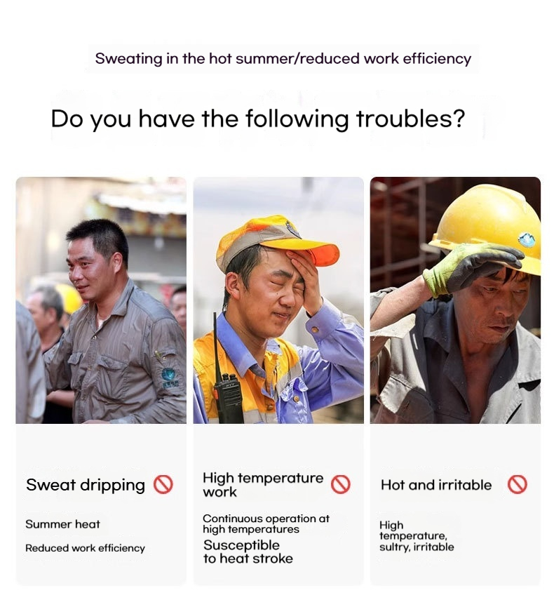 Summer Men's and Women's Outdoor Work Cooling Work Clothes Men's Intelligent Cooling Fan Air Conditioning Clothes