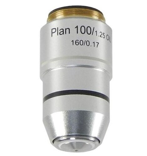 RMS Thread 160/0.17 4X 10X 20X 40X 60X 100X Biological Microscope Plan Objective Lens