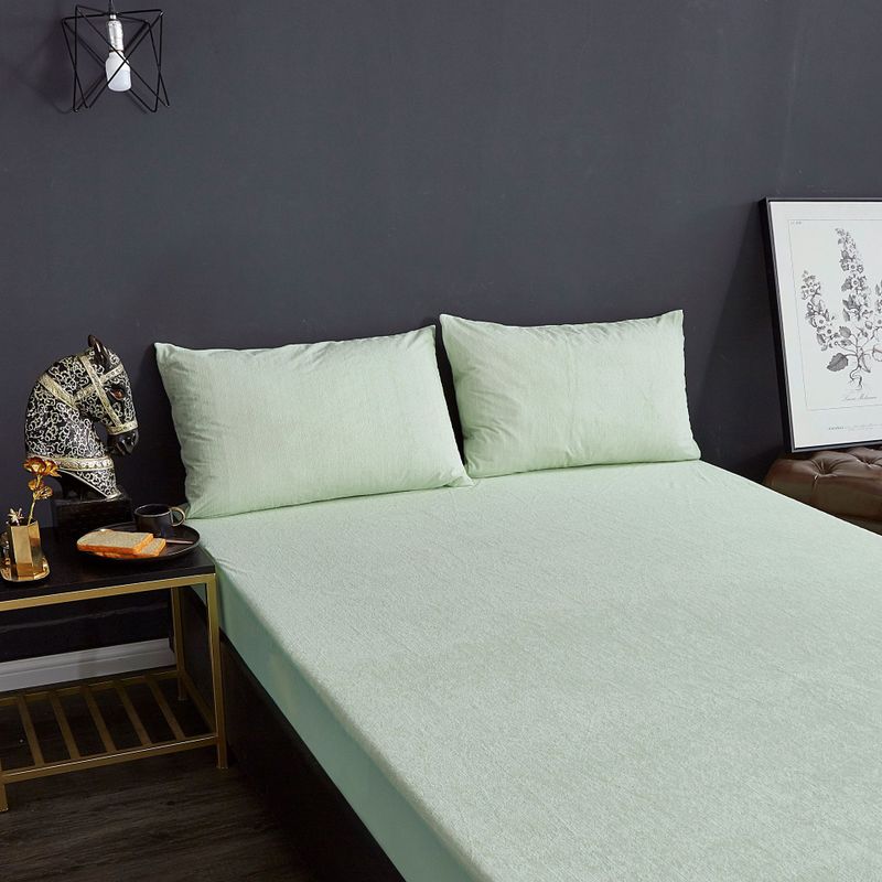 Cotton Striped Terry Cloth Waterproof Bedspread for Urine Isolation Single Piece Simmons Protective Cover Waterproof Bed Sheet: 02 / 180x200x28cm