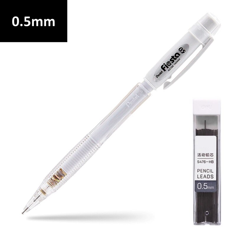 0.5mm Japanese Mechanical Automatic Pencil Stationery Store Office School Art Supplies Painting Sets For Artist`s Tools Material: WHITE