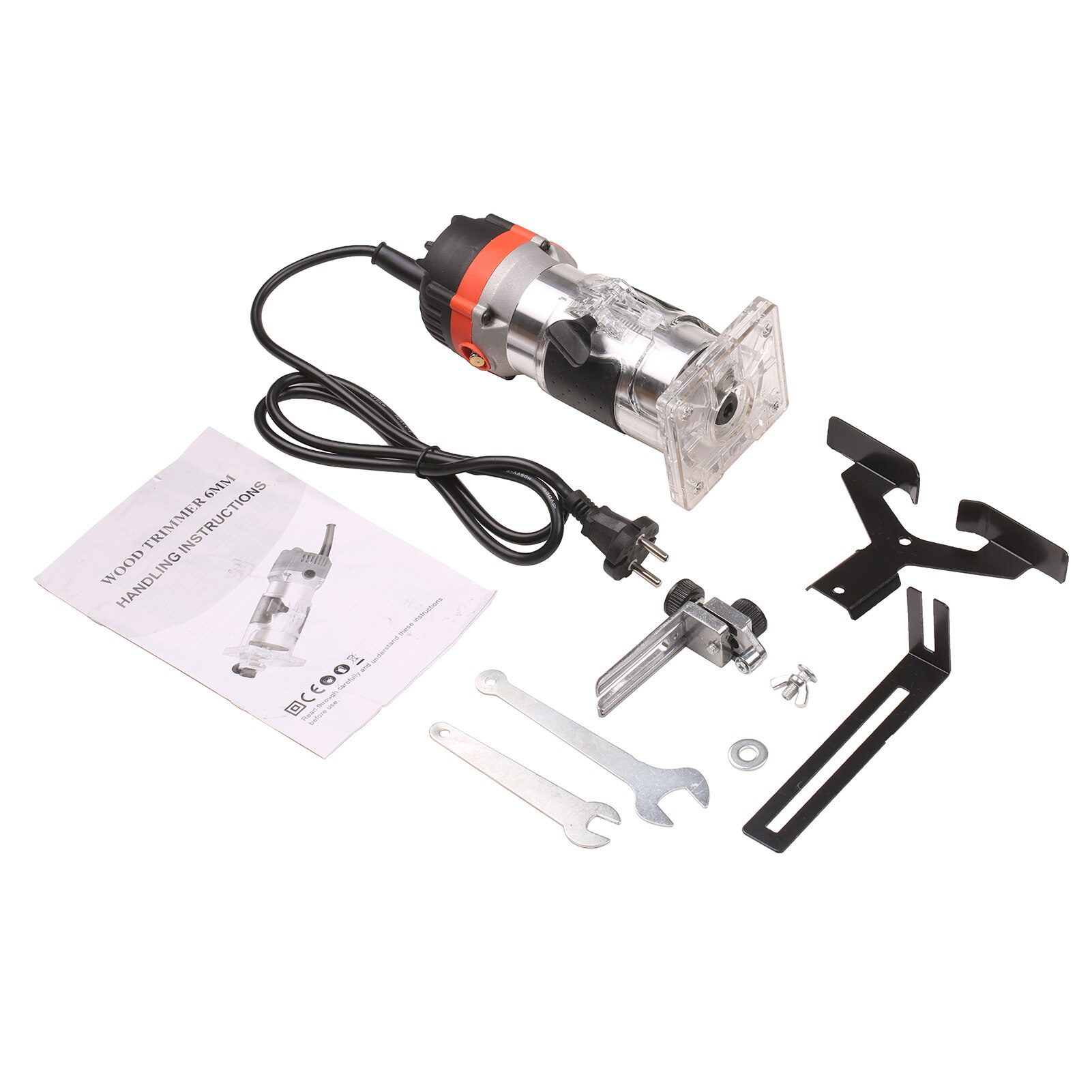 800W Router 30000r/min Electric Wood Trimmer Wood Router Laminate Trimmer Slotting Trimming Grooving Machine: EU PLUG