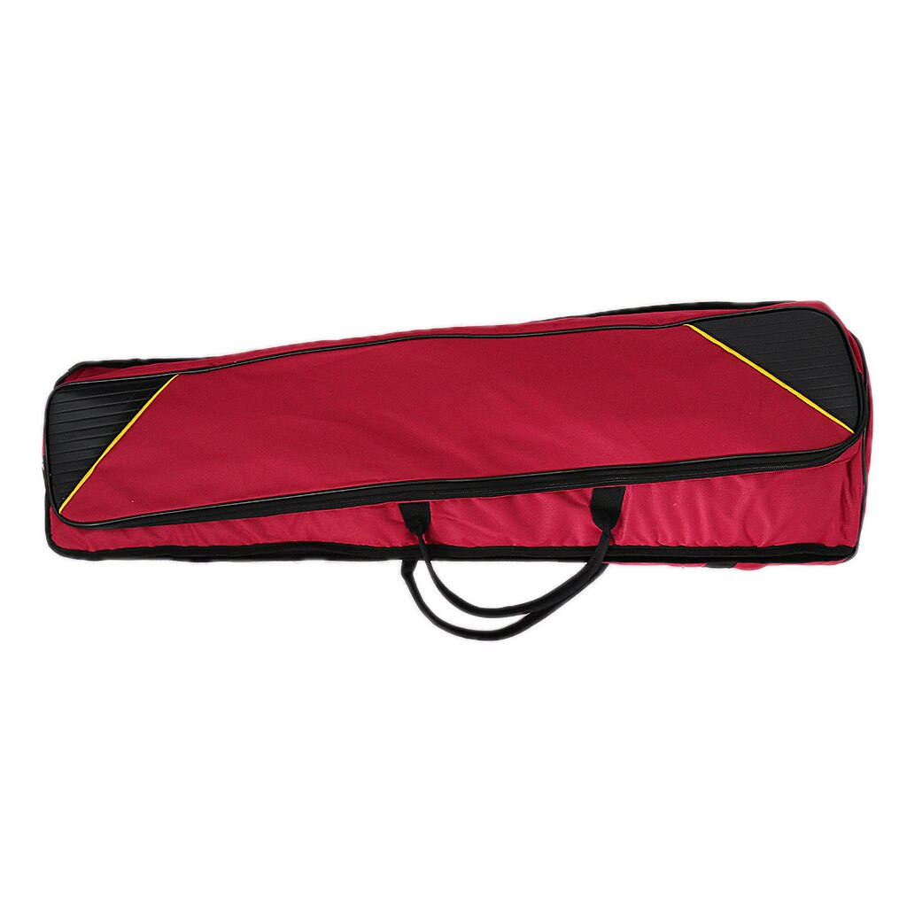 Duurzaam Oxford Stof Tenor Trombone Schouder Dragen Gig Bag Muziekinstrument Accessoire Claret Kleur 91Cm