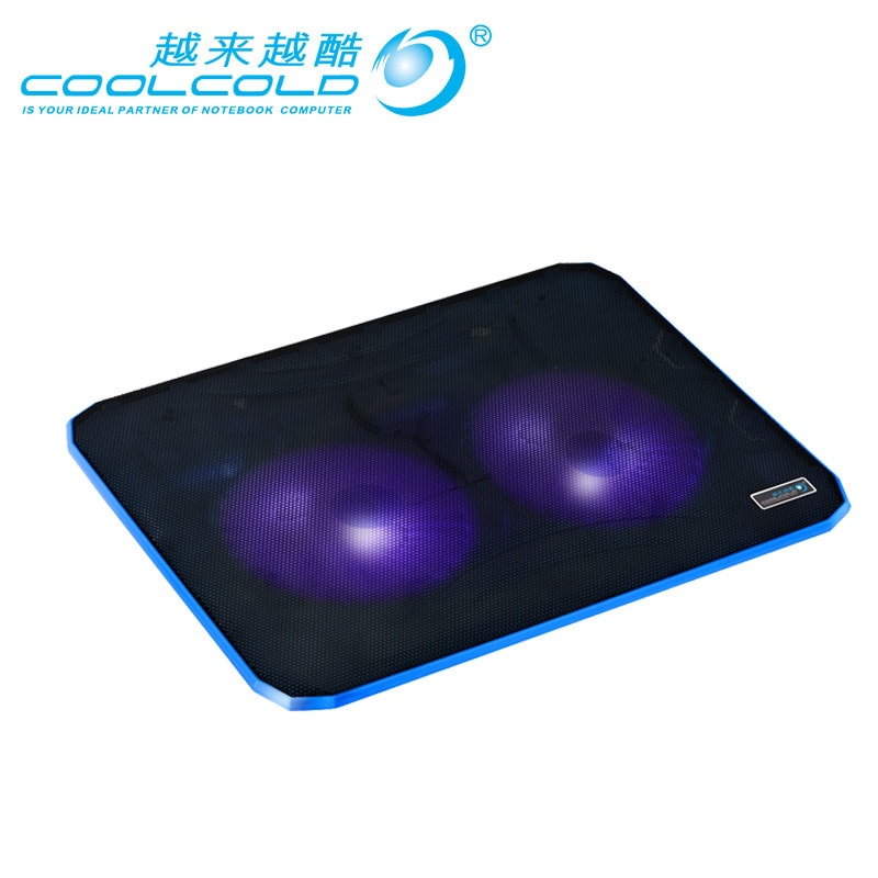 Laptop koeler cooling pad 2 USB Poorten en Twee koelventilator laptop cooling pad Notebook Stand voor 12-17 inch voor macbook air/pro