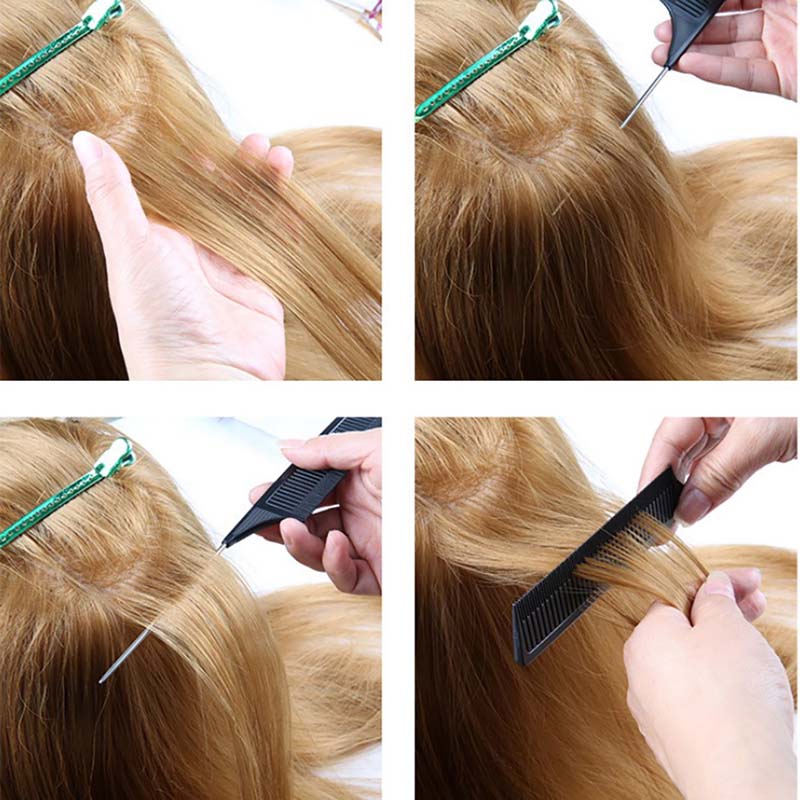 Beruf Haar Färben Kamm Weben Kamm Schwanz Profi-haar Färbung Hervorhebung Kamm Weben Schneiden Haar Pinsel für Friseur