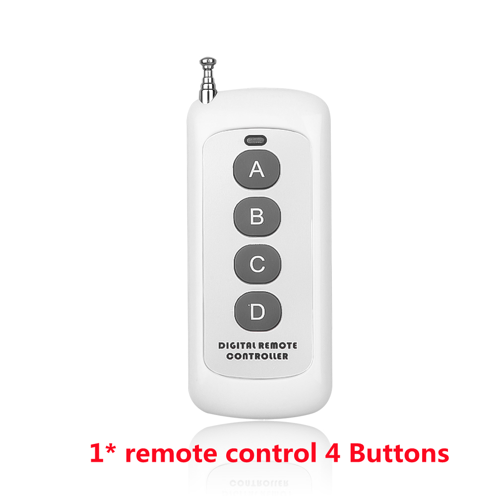 Universal 433Mhz Wireless RF Remote Control Learning Code Transmitter 2/4/6/8 Button Long Range For Smart HomeGarage Door Opener: Only 4CH