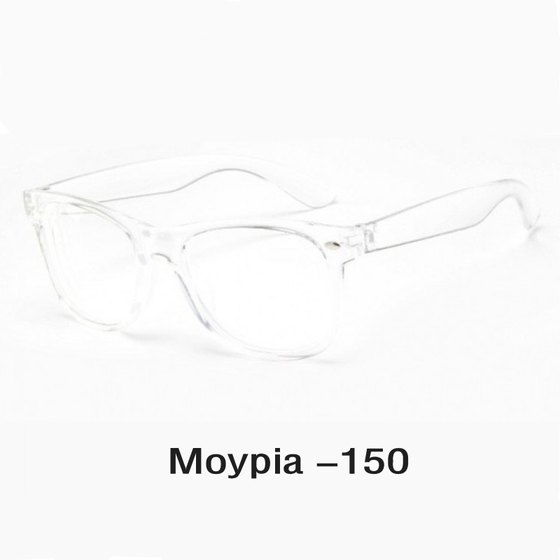 Transparent Finished Nearsight Myopia Glasses Clear Spectacle Nearsighted For Women&Men With Diopter -1.0-1.5-2.0...-4.0: Transparent  -150