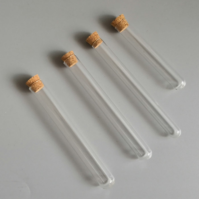 100pcs/lot 10mm 12mm 13mm Clear Glass Test Tubes U-Shaped Bottom For Chemistry Laboratory