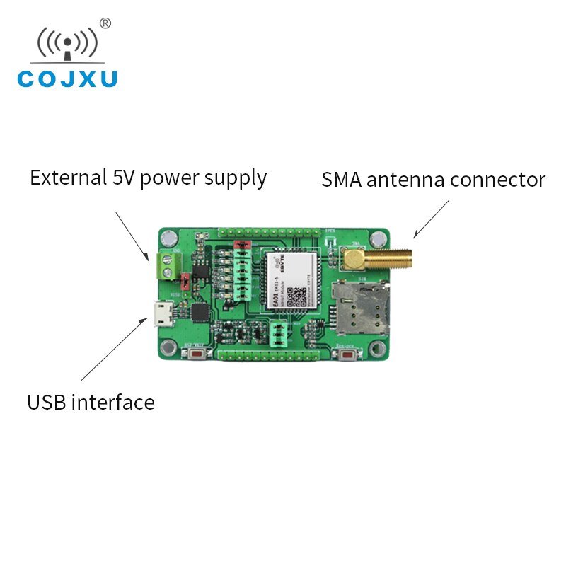 Cojxu  ea01- s-tb nb-iot module test suite  b3 b5 b8 draadloze zender ontvanger usb test board kits module nb iot