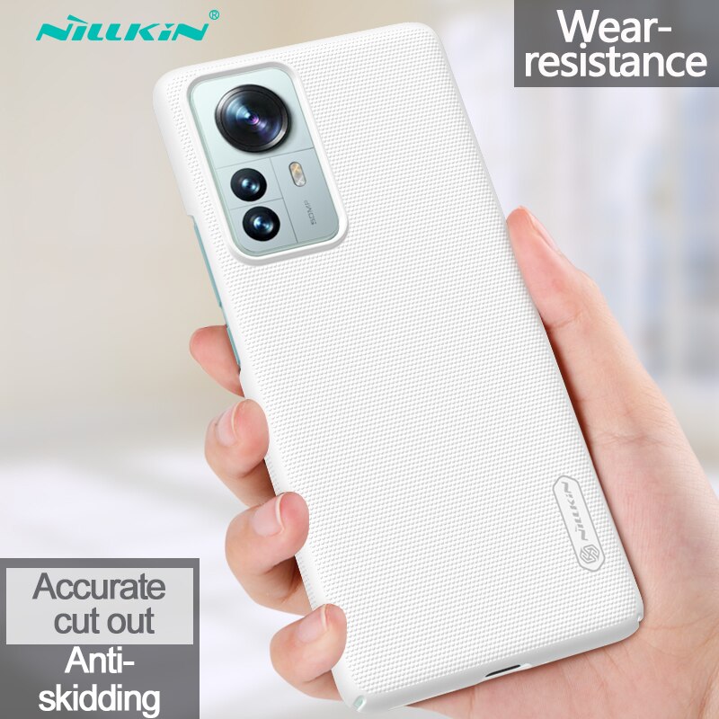 NILLKIN Für Xiaomi Mi 12 Pro Fall Super Frosted Schild Luxuly PC Harte Rückseitige Abdeckung Für Xiaomi Mi 12 12X mi12 Telefon Schutzhülle: For Xiaomi 12 / White