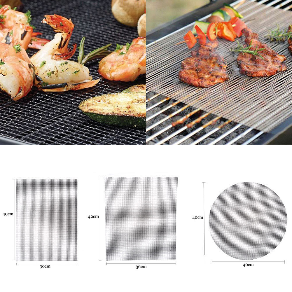 Barbecue Grill Mesh Mat Anti-aanbak Bbq Mat Netto Kok Rooster Cover Bbq Rooster Voor Home Party Barbecue Keuken Accessoires