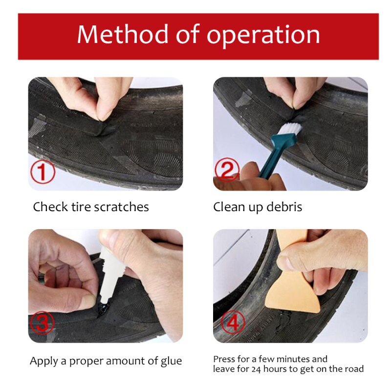 30/50ml Universal Tire Repair Super Glue Tyre Puncture Sealant Glue Car Tire Patch Repair&amp;Fill The Breakage