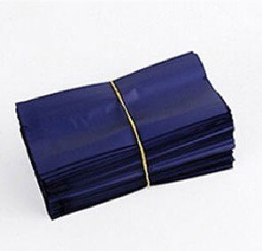 Sachet de thé en papier d'aluminium, sachets d'emballage thermoscellés sous vide sachets d'aluminium Mylar pour aliments café thé 200 unités/lot: Bleu