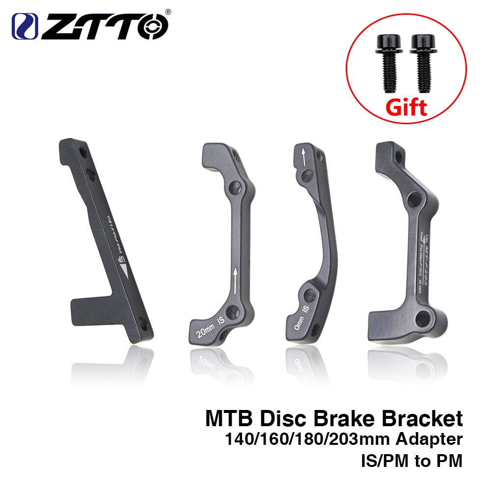 ZTTO-Soporte adaptador de freno de disco de bicicleta de montaña, espaciador de freno de disco de 140mm, 160mm, 180mm, 203mm, PM a PM, adaptador para la lavadora para bicicleta de montaña y carretera