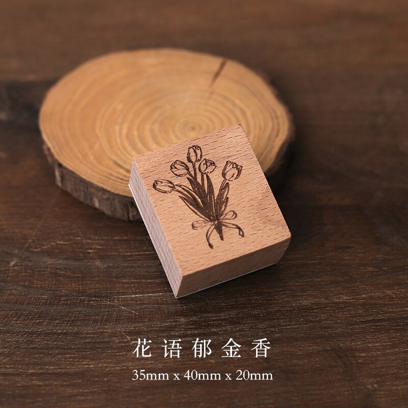 Jahrgang Strauß Blume der Poesie dekoration stempel holz stempel für scrapbooking schreibwaren DIY handwerk Standard stempel: 2