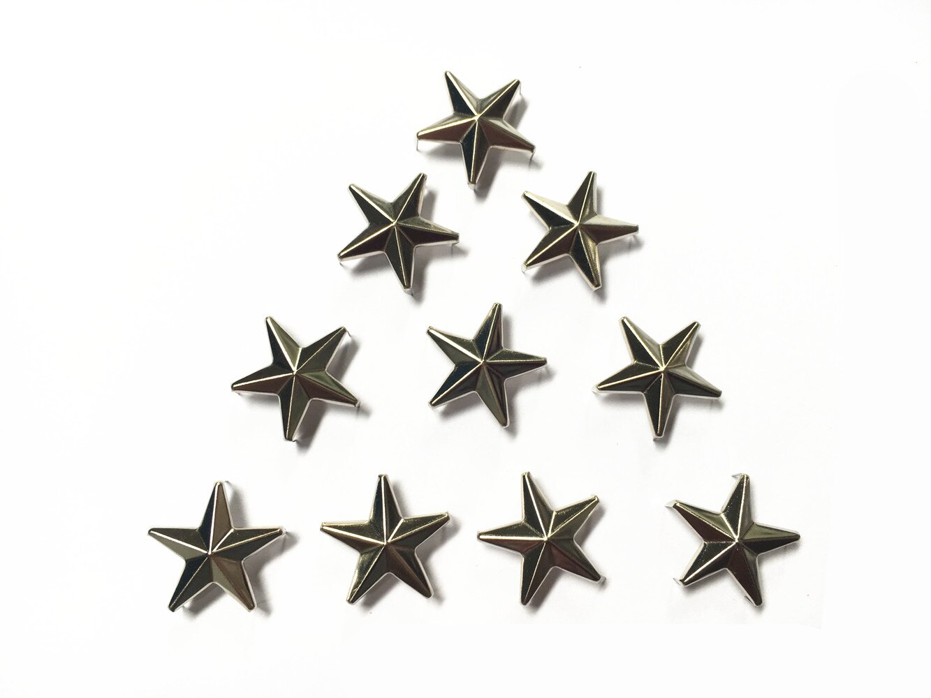 100 Pcs Star Studs Metalen Klauw Kralen Nailhead Punk Klinknagels Met Spikes (15mm): Silver