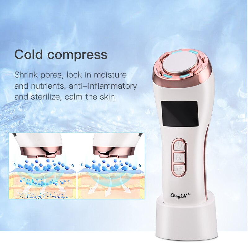 Ipl Light Photon Vibration Ions Face Skin Massager Wrinkles Remover Cold Compresses Skin Rejuvenation Deep Cleaning Face