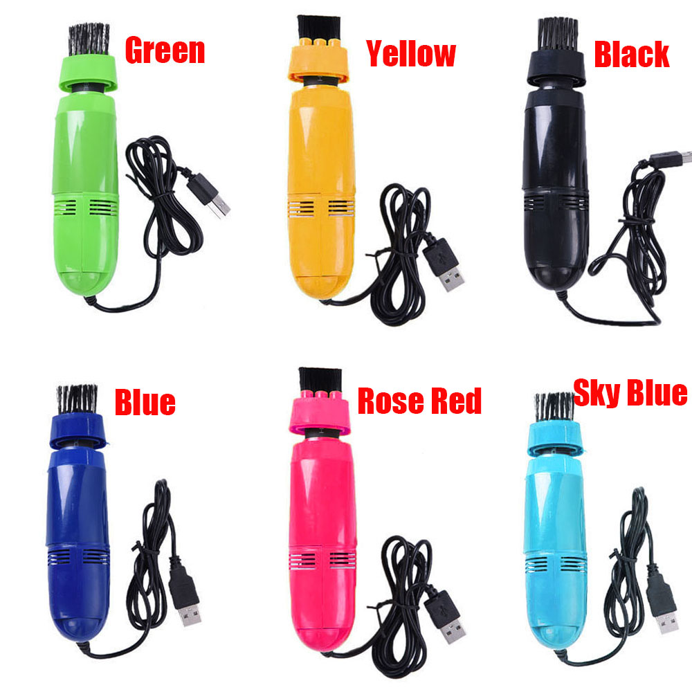 Colorful Mini Computer Vacuum USB Keyboard Cleaner PC Laptop Brush Dust Cleaning Kit Computer Cleaning Accessories